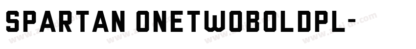 Spartan OneTwoBoldPL字体转换